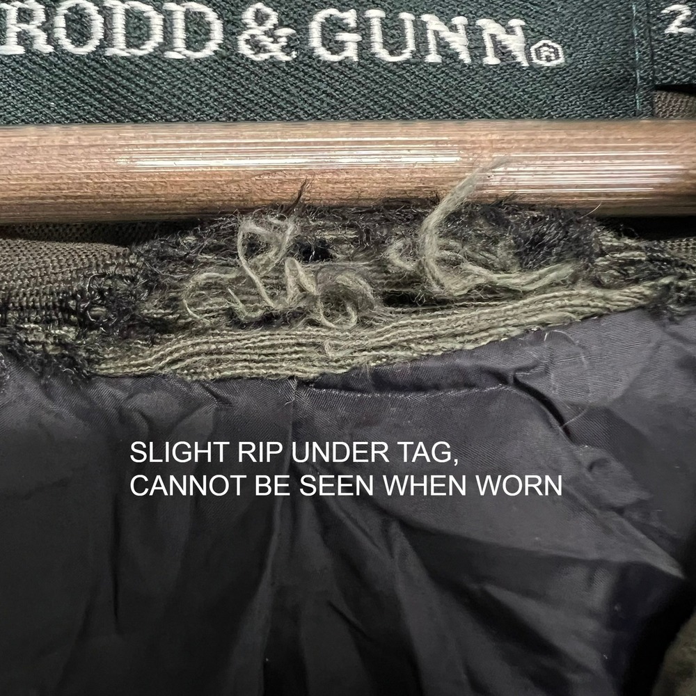 Rodd & Gunn Harper Waxed Field Jacket Men 2XL Forest Green Coat Military Utility - Picture 6 of 15